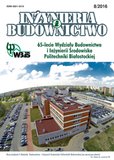 : Inżynieria i Budownictwo  - 8/2016