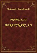 Hippolyt Boratyński III - ebook
