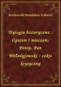 Trylogja historyczna : Ogniem i mieczem, Potop, Pan Wołodyjowski : szkic krytyczny - ebook