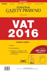 : Podatki 2016/03 - Podatki cz. I VAT 2016 - ebook