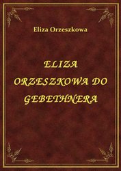 : Eliza Orzeszkowa Do Gebethnera - ebook