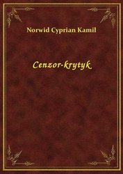 : Cenzor-krytyk - ebook