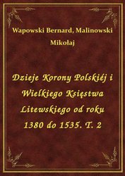 : Dzieje Korony Polskiéj i Wielkiego Księstwa Litewskiego od roku 1380 do 1535. T. 2 - ebook