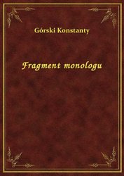 : Fragment monologu - ebook