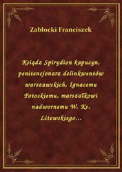 : Ksiądz Spirydion kapucyn, penitencjonarz delinkwentów warszawskich, Ignacemu Potockiemu, marszałkowi nadwornemu W. Ks. Litewskiego... - ebook