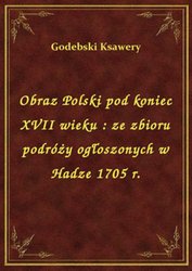 : Obraz Polski pod koniec XVII wieku : ze zbioru podróży ogłoszonych w Hadze 1705 r. - ebook