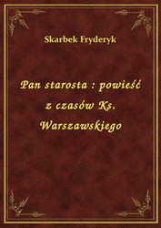 : Pan starosta : powieść z czasów Ks. Warszawskiego - ebook