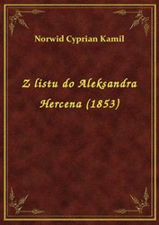 : Z listu do Aleksandra Hercena (1853) - ebook