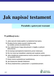 : Jak napisać testament - poradnik praktyczny  - ebook