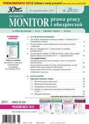 : Monitor Prawa Pracy i Ubezpieczeń - e-wydanie – 20/2017