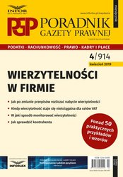 : Poradnik Gazety Prawnej - e-wydanie – 4/2019